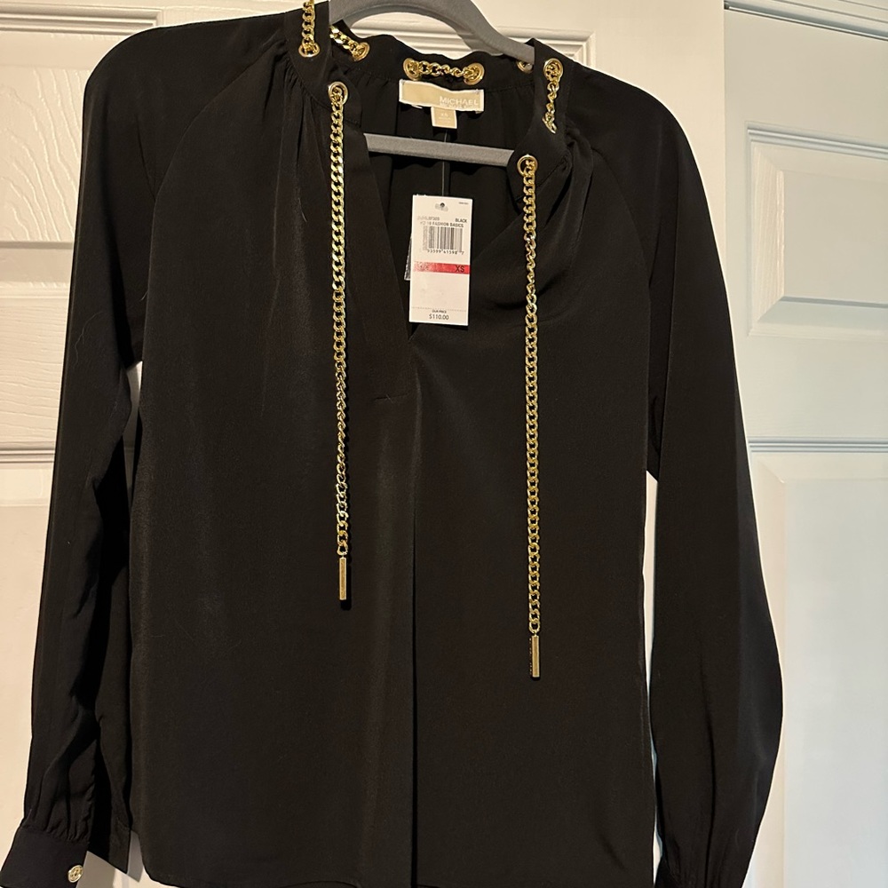 Michael Kors Top with Gold Chain